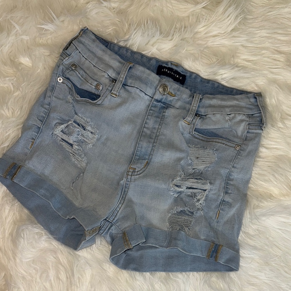Distressed Denim Shorts Aeropostale